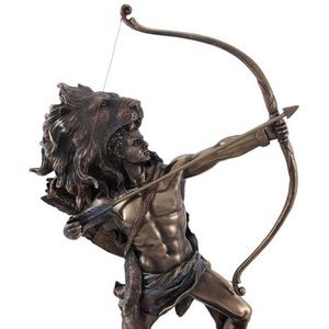 Hercules shooting arrow statue